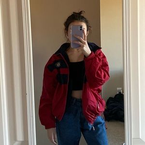 reversible windbreaker & fuzzy jacket